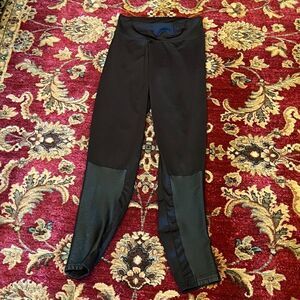 Kensie Black Faux  Leather Leggings Size Small
